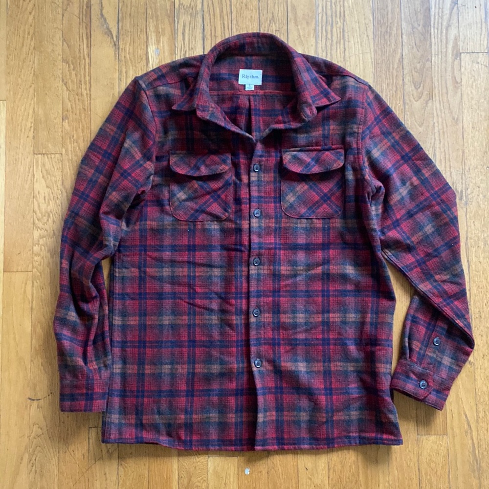 Rhythm size large heavyweight wool flannel